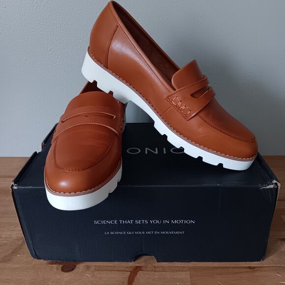 Vionic Shoes - Vionic Cheryl II Loafers Tan Leather Womens 9M